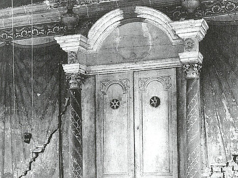 Innenansicht der Synagoge, Zustand 1962